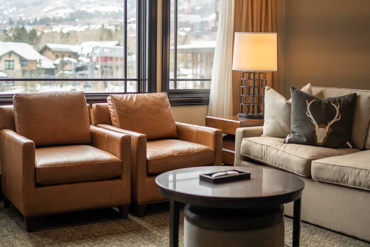 Waldorf Park City king bed suite