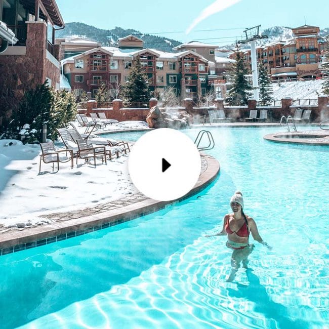 girl in pool