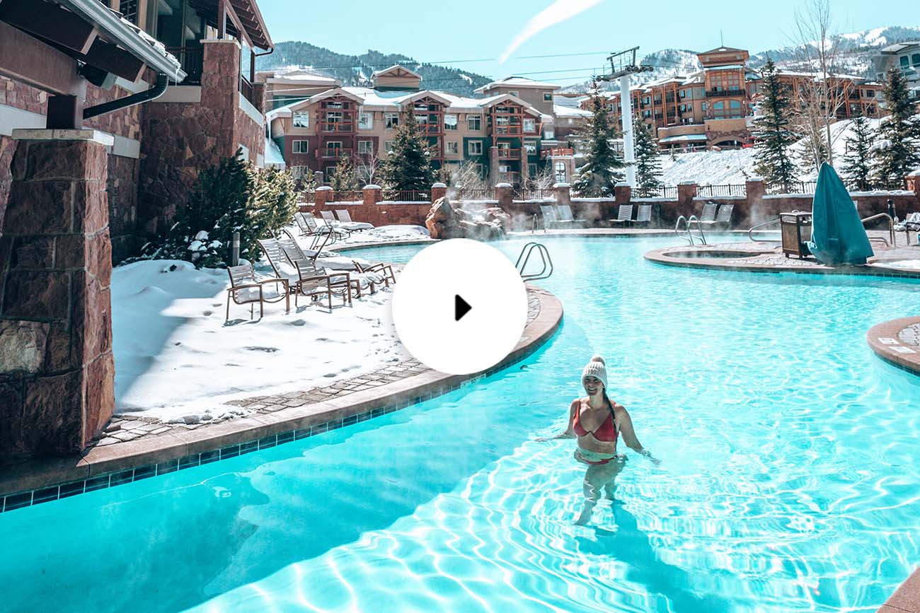 girl in pool