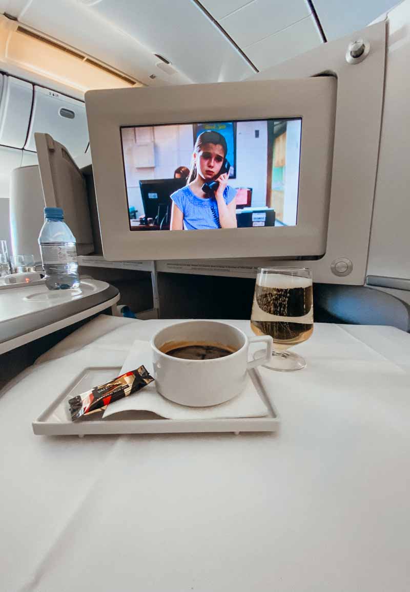 air france business class dining