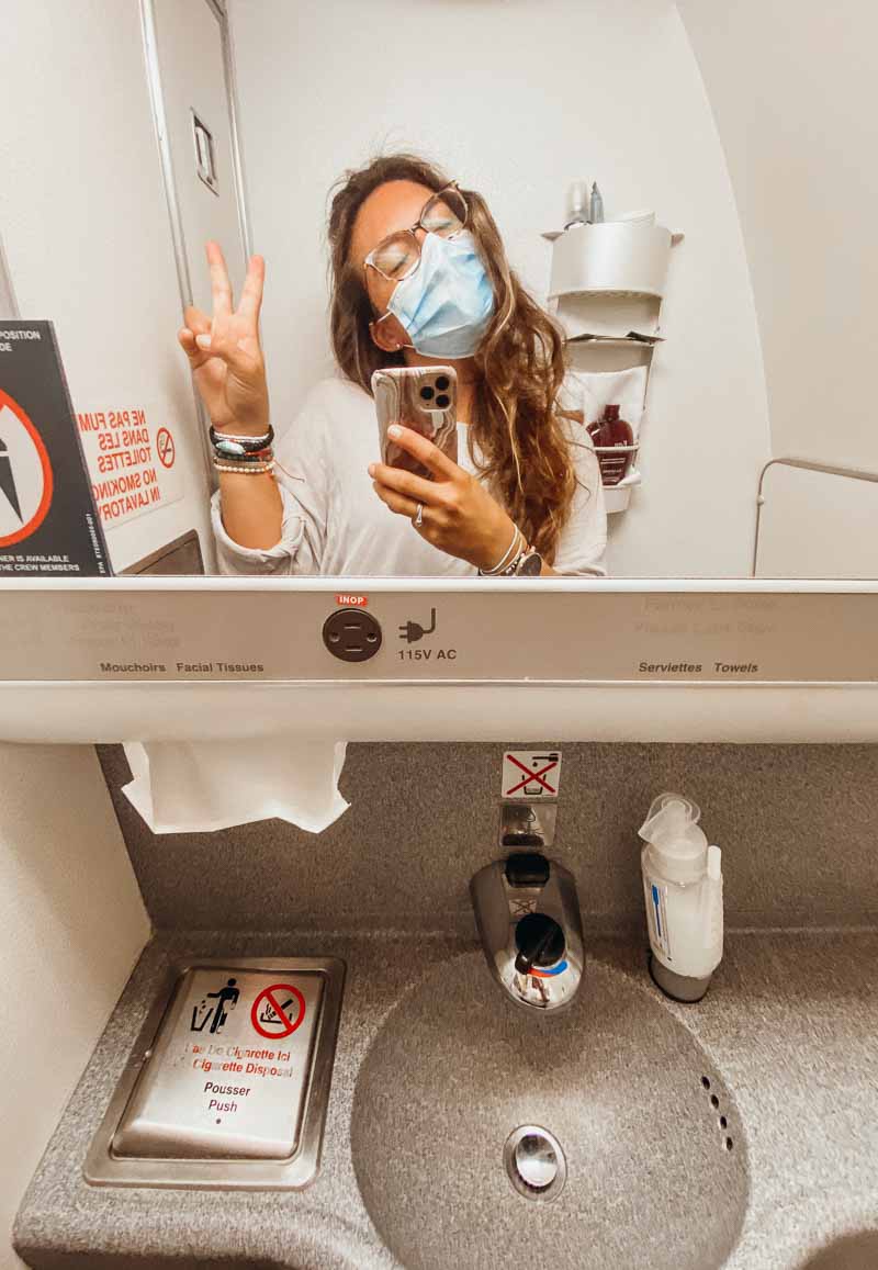 air france business class bathroom