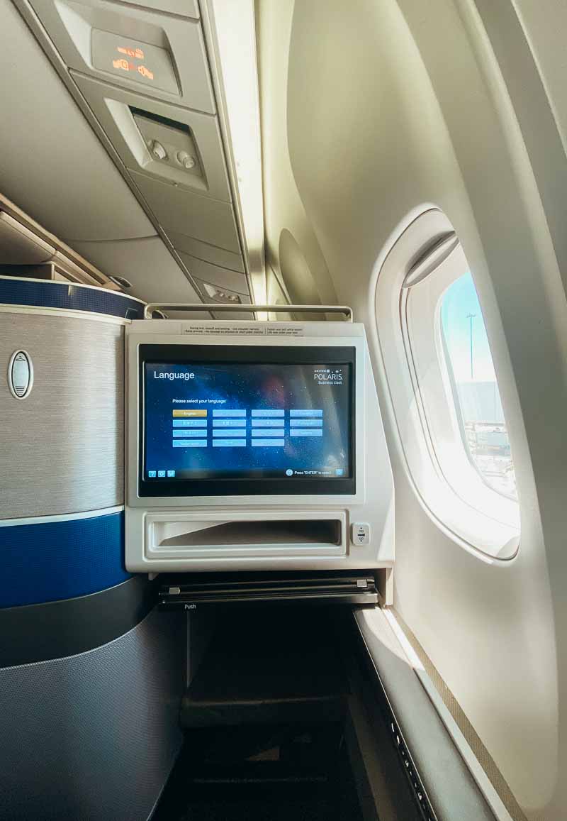 Seat 3L United Polaris boeing 767-300